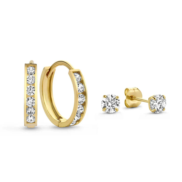 Juego de pendientes "Dara Brillant" con piedras