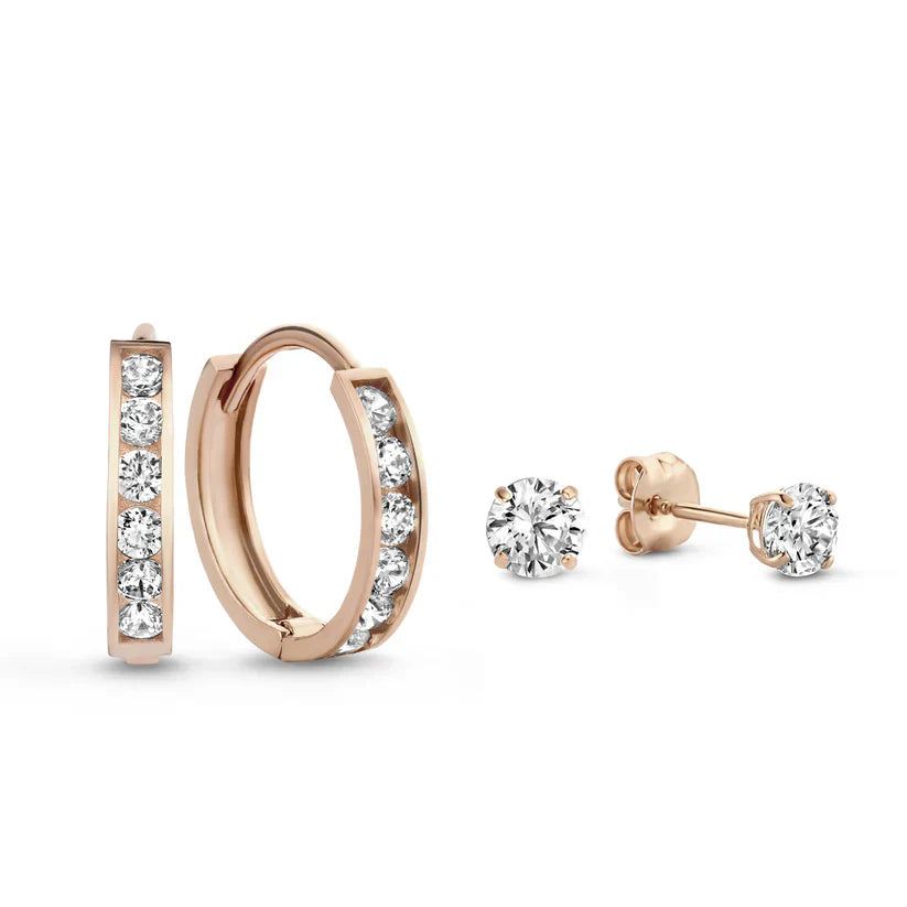Juego de pendientes "Dara Brillant" con piedras