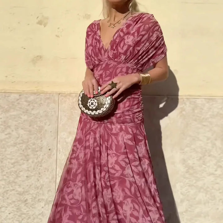Luana - Vestido elegante con escote en V