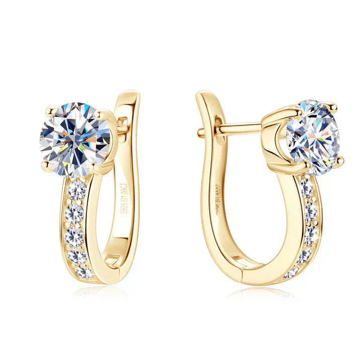 Pendientes Argola con Moissanita