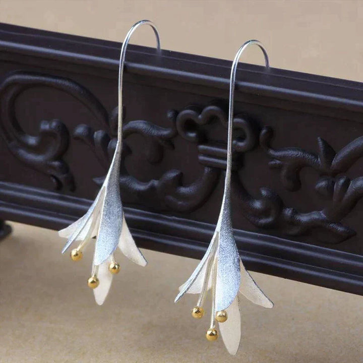 Pendientes Flor en Plata