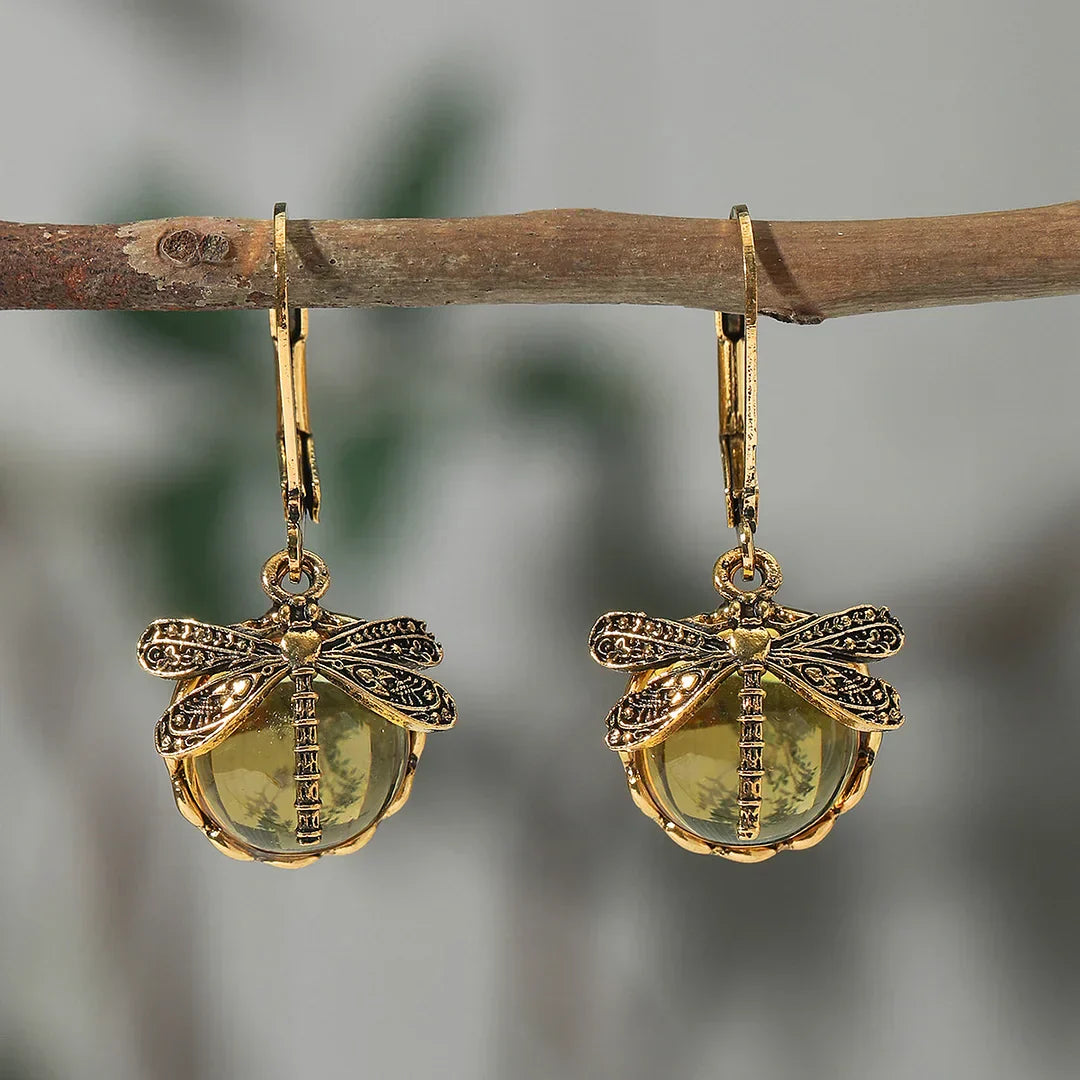 Pendientes Esféricos de Plata Antigua