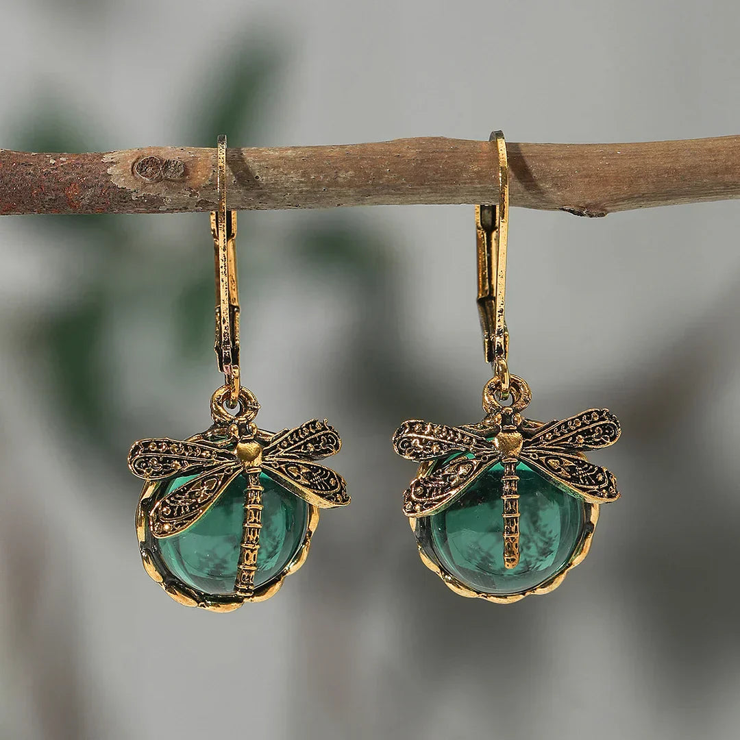 Pendientes Esféricos de Plata Antigua