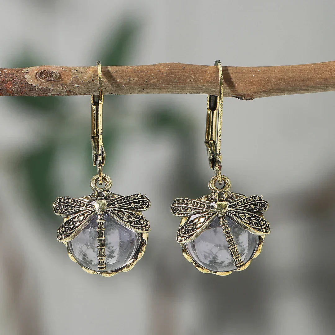 Pendientes Esféricos de Plata Antigua