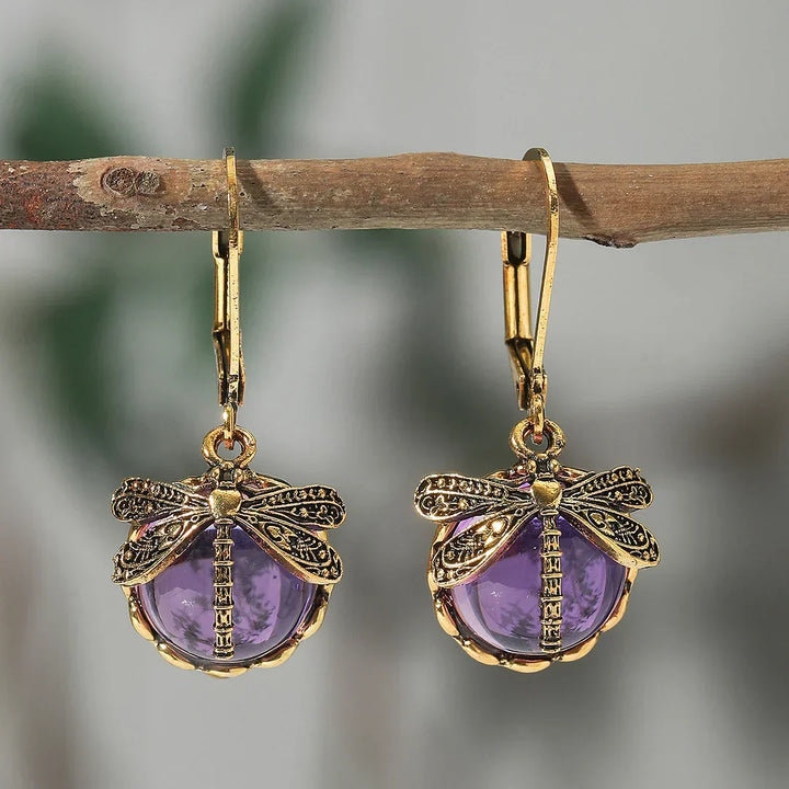 Pendientes Esféricos de Plata Antigua
