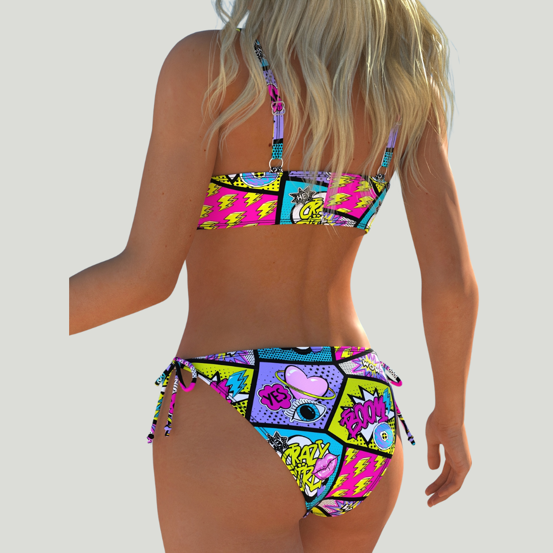Lola - Bikini con Estampado Pop Art Comic