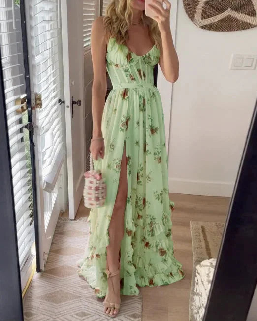 Sónia - Vestido midi con estampado floral
