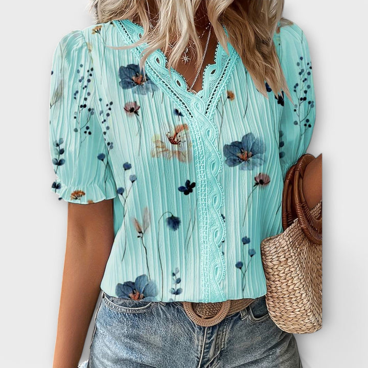 Emília - Blusa con escote en V