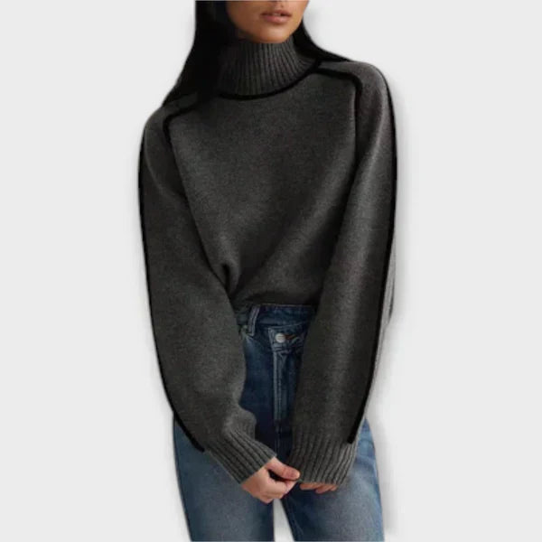 Emília - Suéter elegante con cuello alto