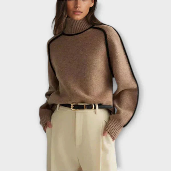 Emília - Suéter elegante con cuello alto