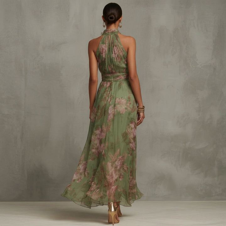 Filipa - Vestido Largo Halter Floral