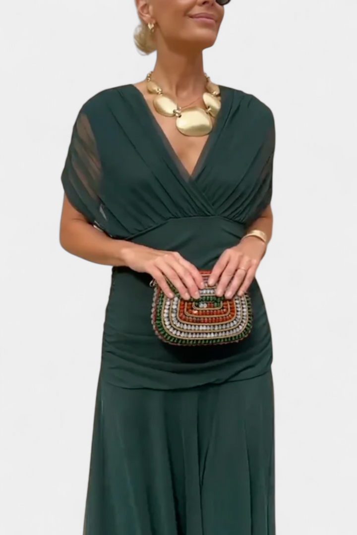 Luana - Vestido elegante con escote en V
