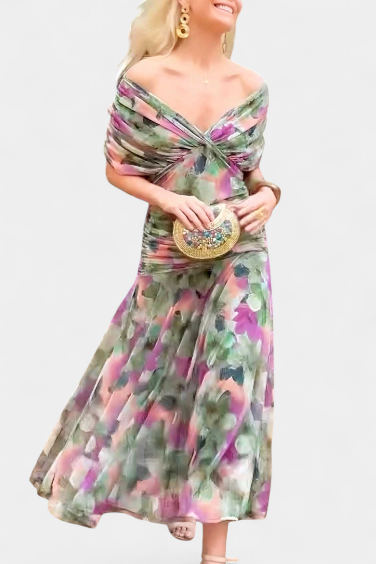 Luana - Vestido elegante con escote en V