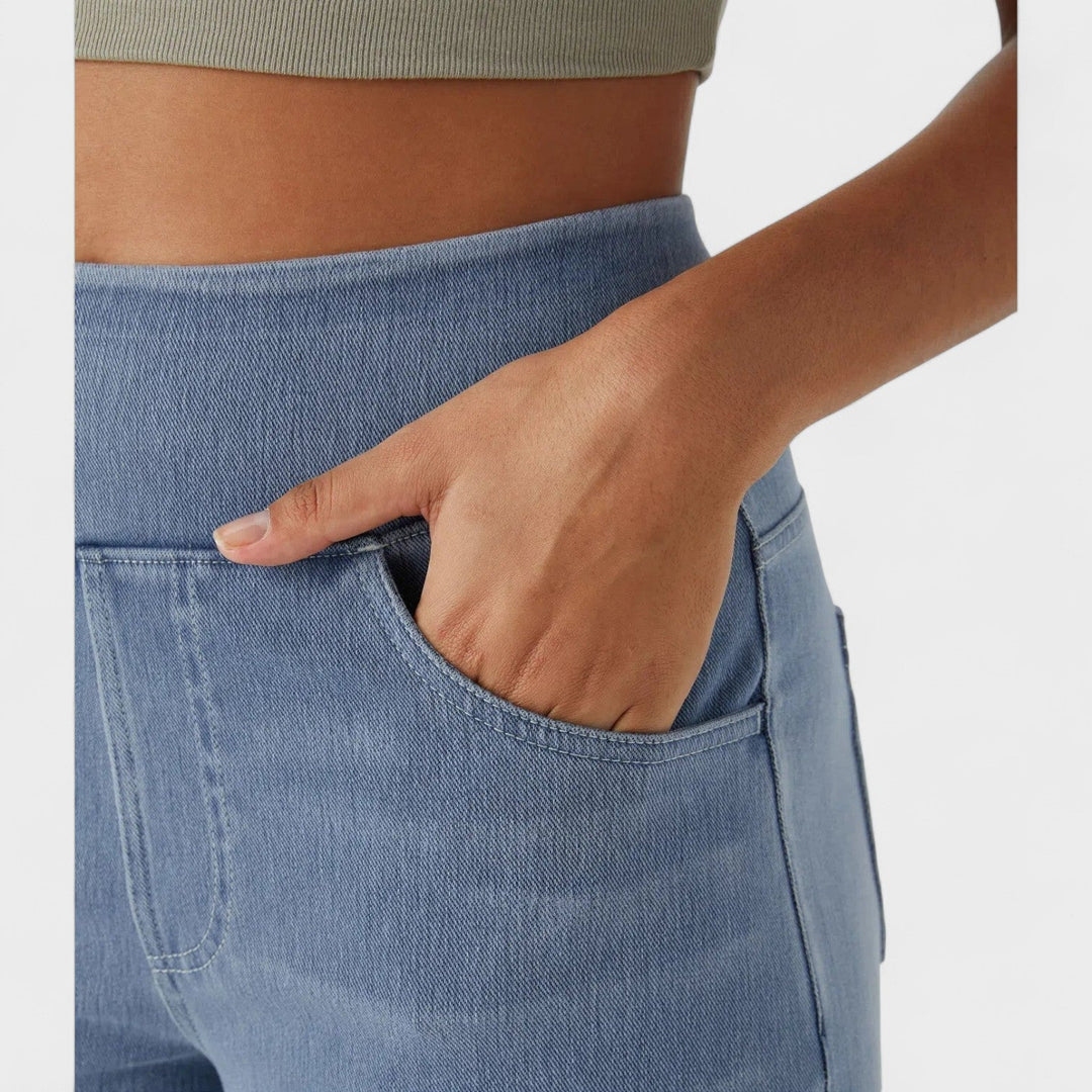 Irene - Pantalones vaqueros de corte ancho